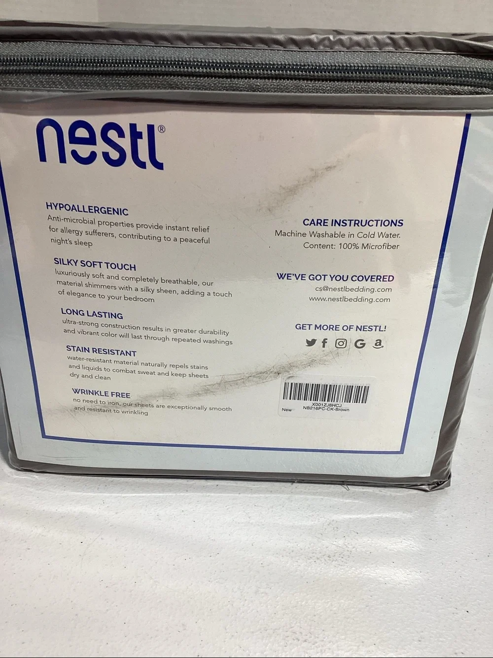 NEST Fragrances King Sheet Set in Deep Brown